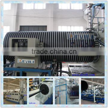 Plastic hollow winding pipe extruder