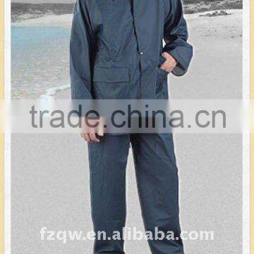 adult polyester pvc rainsuit