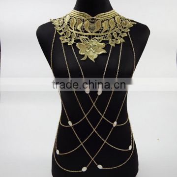 2016 New Design Lace Flower Body Chain For Female