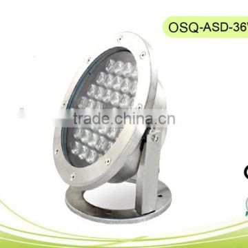 Hot sales CE/RoHS approval, IP68 waterproof outdoor with low price LED Underwater Lamp 36W
