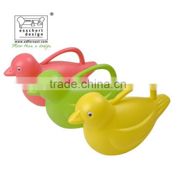 Plastic bird shape watering can green 1.45L