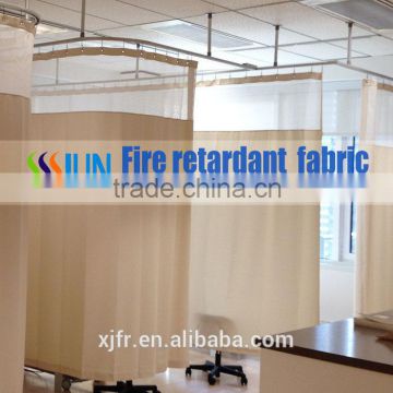 2015 hot sale Hospital curtain 100% polyester , permanent flame retardant partition curtain
