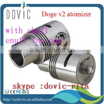 22 mm stainless /black doge v2 atomizer clone mechanical doge v2
