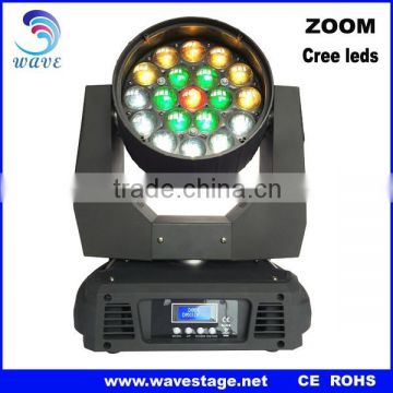 2 % discount WLEDM-11-2 Hot zoom led moving head wash 19 pcs RGBW 4 IN 1 12W leds