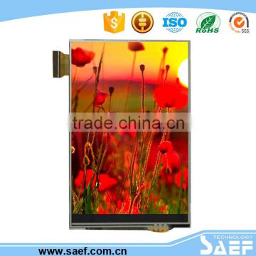 3.5" portrait type HVGA 320*480 normal viewing angle TFT LCD with RTP