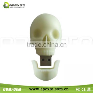 2014 New product white pvc bone usb flash drive 4gb pen drive stick from shenzhen