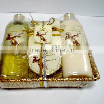 vanilla series bath gift set for promotion