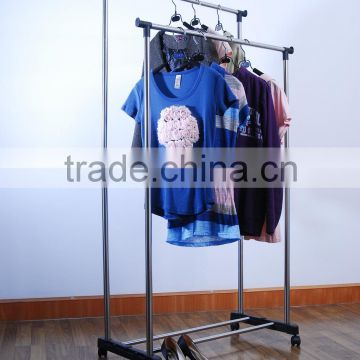 oem stainless steel detachable clothes hanger;stainless steel stand clothes hanger rack