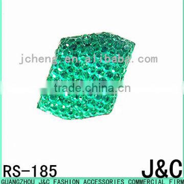 16*21green color star effect special shaped resin stone