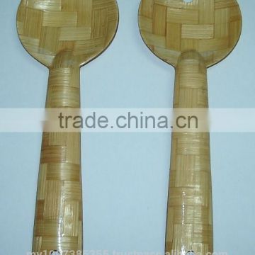 Wooden Fork And Spoon, Wooden Salad Spoon, Salad Spoon, Spoon, Wooden, Palm Wood Products
