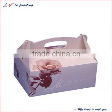 Elegant design high quality custom cheap and portable type cake boxes made in shanghai