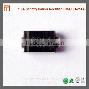 1.0 Ampere Schotty Barrier Rectifier SMA DO-214AC SS14