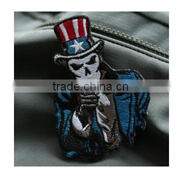 professional custom made Uncle Sam embroidery patches in wholesale for garment