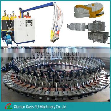 Four Groups PU Man Woman Sports Shoes Foaming Injection Machine (LZ-YP60)