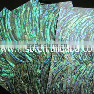 Thick New Zealand green abalone shell paper self-adhesive shell paper ,shell laminate