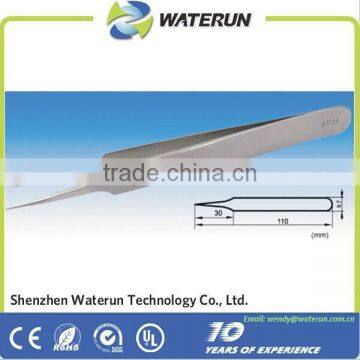 Stainless Steel Curved Tweezers, Eyelash Tweezers factory & manufacturer & supplier