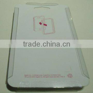 Cardboard paper box with PVC window for cell phone, hard cardboard box