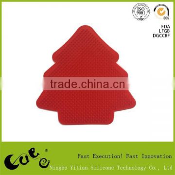 new design Christmas tree shaped silicone cleaning cloths