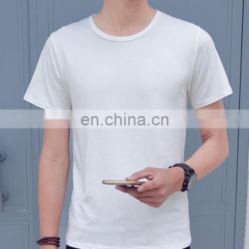 Latest Design Casual Style O-neck Wholesale Blank Plain White Short T-shirts clothing men