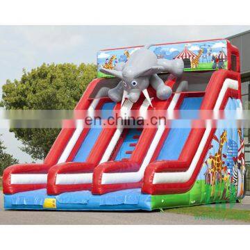 HI top quality inflatable jumping slide, elephant giant inflatable bouncy slide for adult