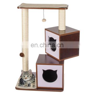 Wholesale Luxury indoor household Cat Tree,hot sale Outdoor Cat Tree