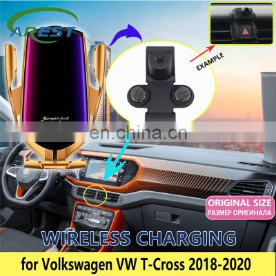 Car Mobile Phone Holder for Volkswagen VW T-Cross 2018 2019 2020 Stand Charge Telephone Bracket Air Vent Accessories for iphone