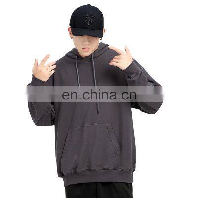 Mens clothing custom logo embossing hood sweatshirt hoodie 100 cotton heavy weight men's designer hoodies