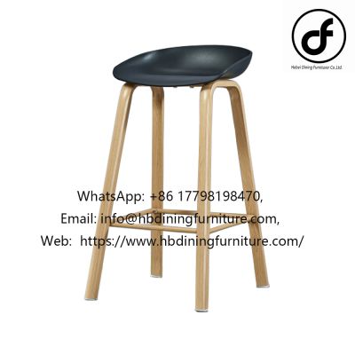 Tall plastic transfer leg armrest bar chair