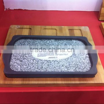 100% food standard Granite stone baking tray for oven