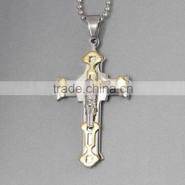 Stainless steel charm pendants gold plating