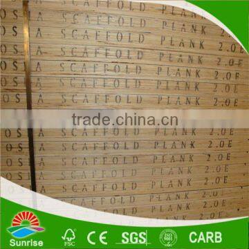 OSHA pine LVL scaffolding board for Construction project