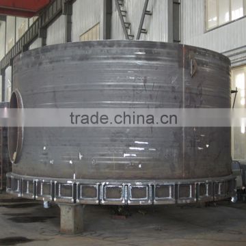 large steel fabrication for hydrogenation reactor