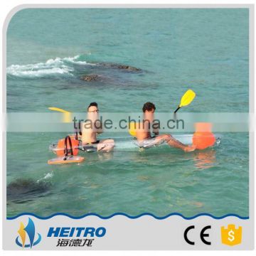 Plastic Hull PC Material transparent kayak, PC clear boat ,polycarbonate transparent canoe