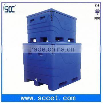 Rotomold plastic cool box, plastic fishing Box to store fish