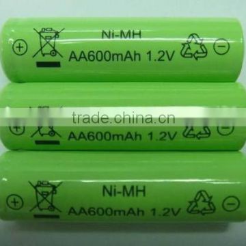 Shenzhen factory nimh aa 600mah 1.2v battery fast delivery