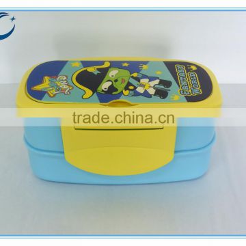 Wholesale New style two layers of plastic lunch box bento lunch box plastic lunch box