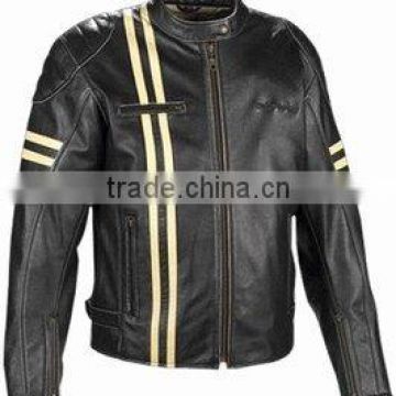 Dl-1219 Leather Motorbike Jacket
