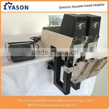 Double head Electric Stapler Saddle Stitching Machine Book Binder with Foot Pedal