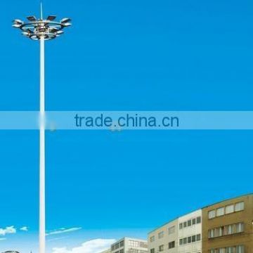 2015 Modern design Q235/245 Steel galvanized light in factory price 15~35m led high mast light with auto lifting system