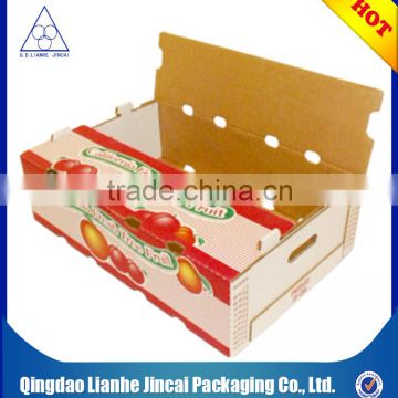 customized size corrugated fruit packaging box