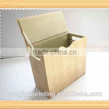 applied pu leathr document box