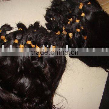 Human Hair/remy hair/virgin remy human hair -natural brown color-high quality