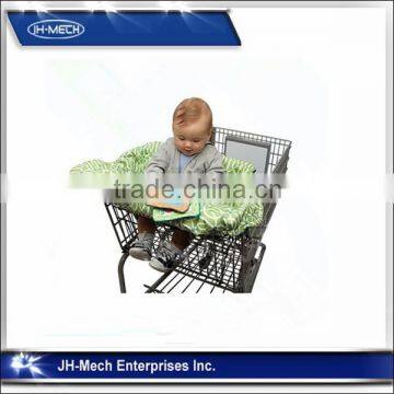 Polyester +silk cotton shopping cart cover with elastic rim, universal size