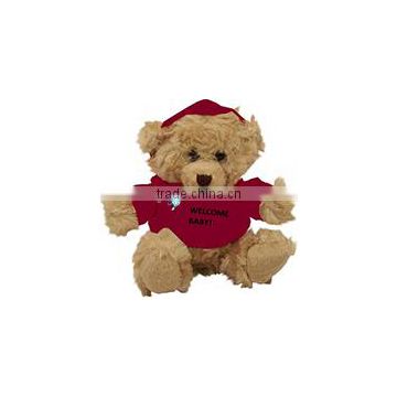 embroidery imprinted promotional logo red T-shirt teddy bear dress scarf beanbag bandana t-shirt bib tie ribbon animal toys