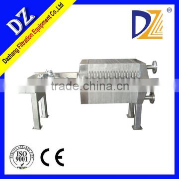 Jack stainless steel frame and plate filter press