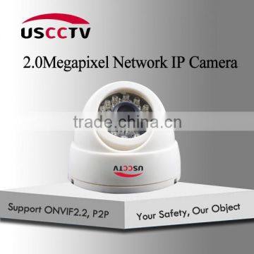 White Color Plastic Dome Housing Material Full HD 1080P Home IP Camera