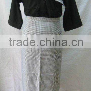 Hot selled restaurant 65%35%TC cooker apron uniform