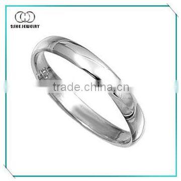 High Quality Classic cheap plain silver band rings