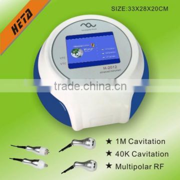 Heta H-2012A tripolar RF skin lifting cavitation fat removal device for home use