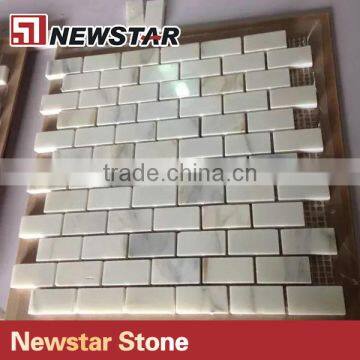 Newstar White Subway Tile Backsplash For Kitchen Marble Mosaico Mosaic